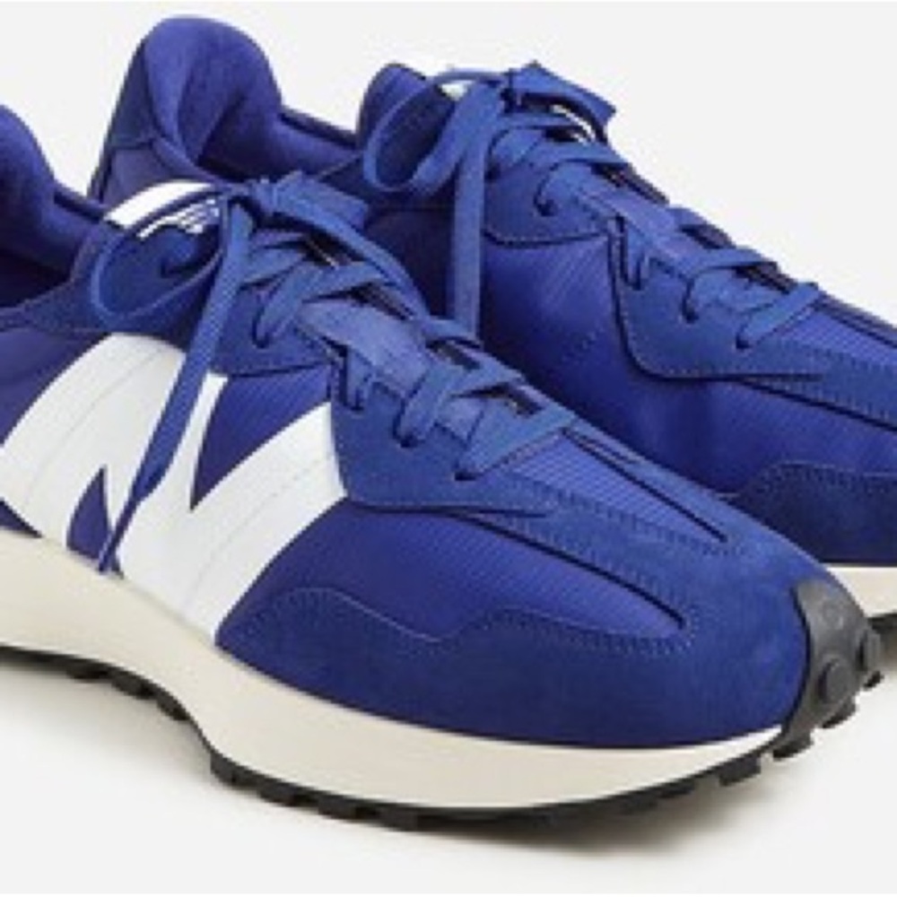 New Balance Blue and White Retro Sneakers